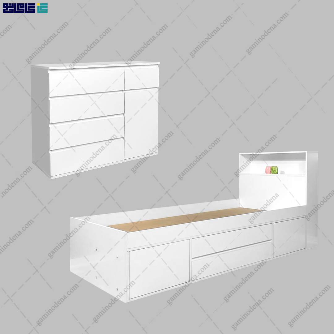 ست تخت خواب و دراور مدرن شیدا ست تخت خواب و دراور مدرن شیدا