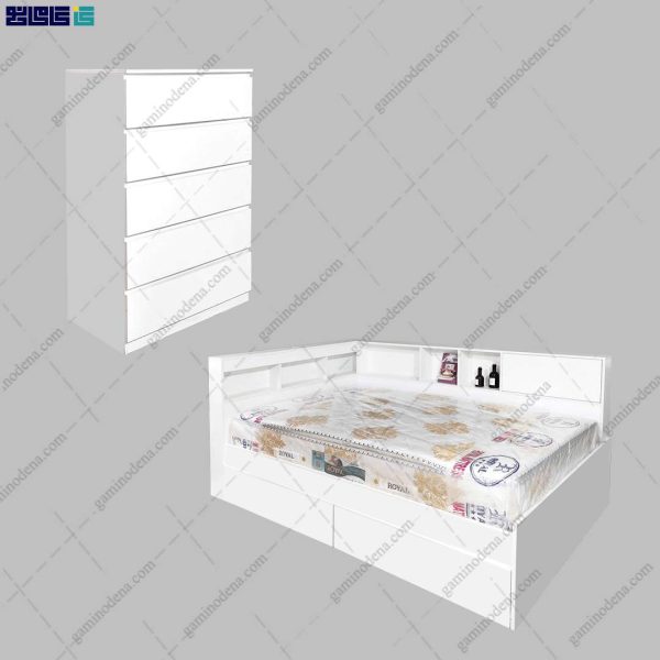 ست تخت خواب و دراور آپارتمانی آوین