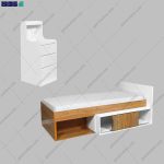 ست تخت خواب و پاتختی شیلا