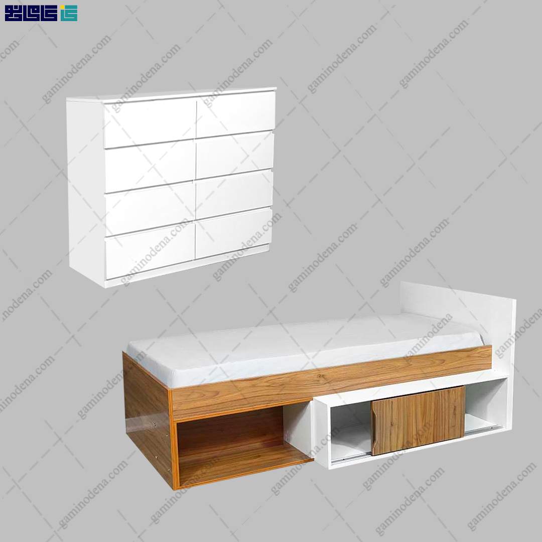 ست تخت خواب و دراور مدرن هانا ست تخت خواب و دراور مدرن هانا