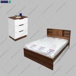 ست تخت خواب و پاتحتی آوینا