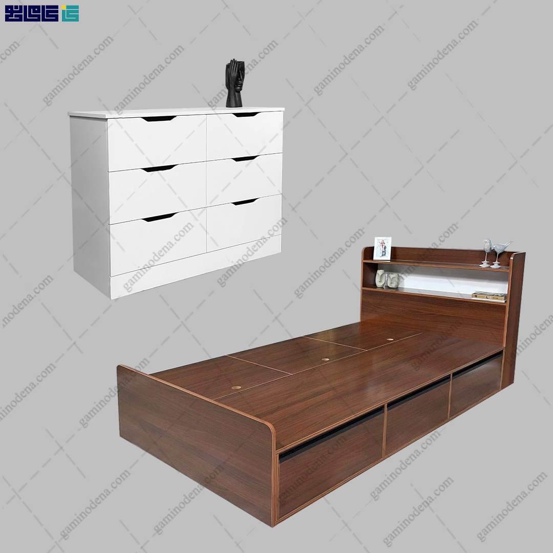 ست تخت خواب و دراور کشودار افسانه ست تخت خواب و دراور کشودار افسانه