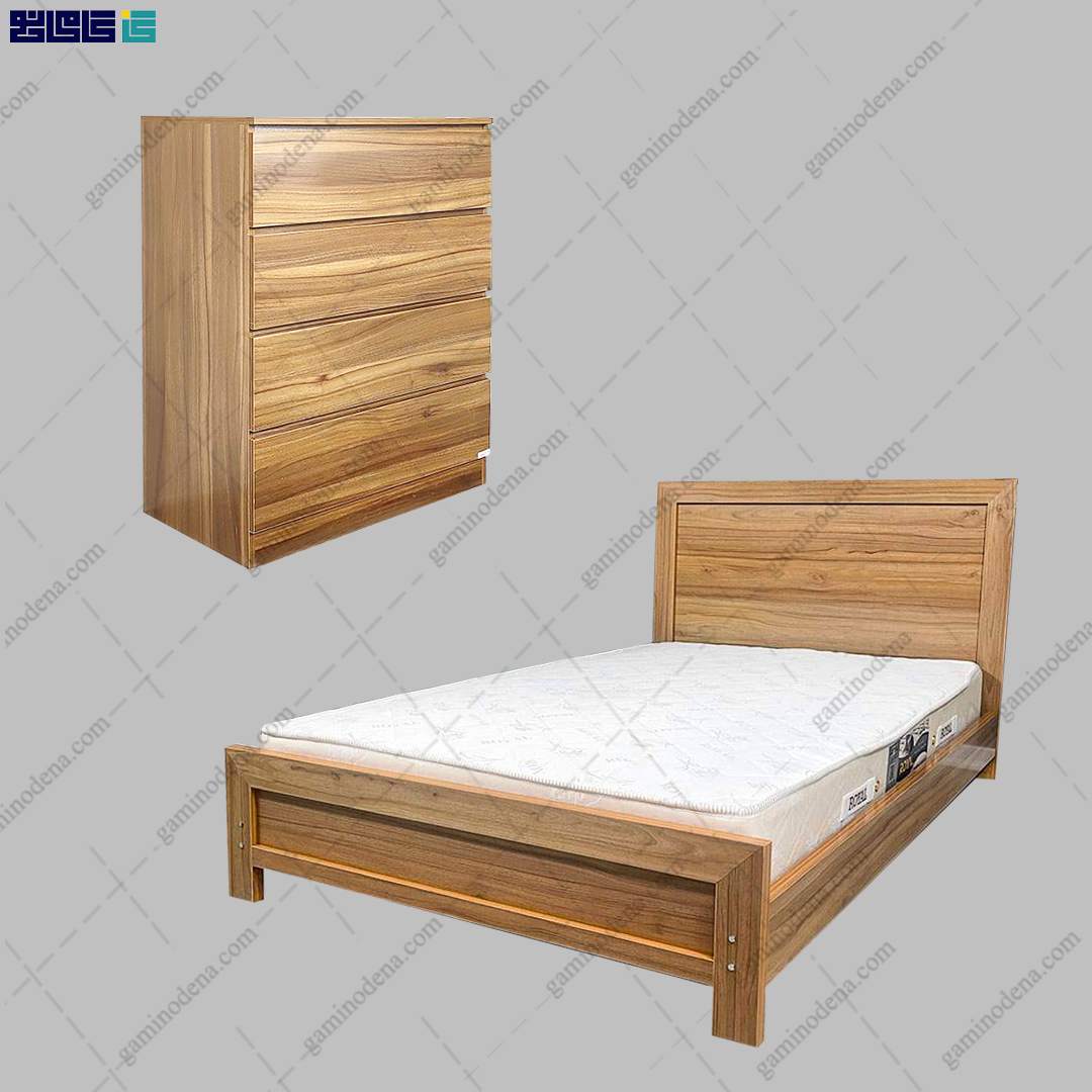 ست تخت خواب و دراور ساده و شیک آرزو ست تخت خواب و دراور ساده و شیک آرزو