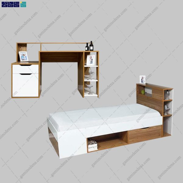 ست تخت خواب و میز تحریر آپارتمانی فروزش