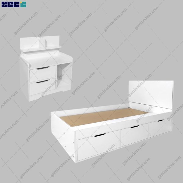 ست تخت خواب و پاتختی مدرن اوپال