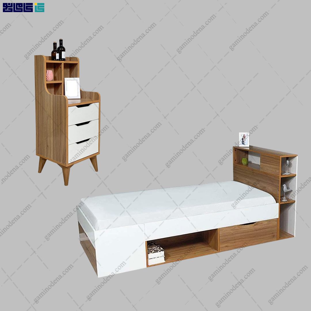 ست تخت خواب و پاتختی آپارتمانی فیروزه ست تخت خواب و پاتختی آپارتمانی فیروزه