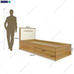 آدمک تخت خواب یک نفره آلوا گامی نو