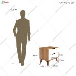 ست تخت خواب و پاتختی آپارتمانی کارینو