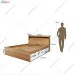 ست تخت خواب و پاتختی مدرن زوشا