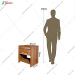 ست تخت خواب و پاتختی پایه فلزی بهارا