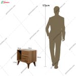 ست تخت خواب و پاتختی ساده و شیک مهسا