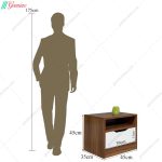 ست تخت خواب و پاتختی مدرن کشودار آرام