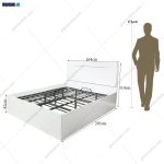 ست تخت خواب و پاتختی مدرن رویان