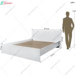 ست تخت خواب و پاتختی مدرن مهنوش