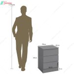 ست تخت خواب و پاتختی آپارتمانی نووا