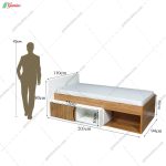 ست تخت خواب و کتابخانه آپارتمانی همتا