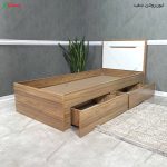 ست تخت خواب و پاتختی مدرن کشودار آرام