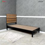 ست تخت خواب و پاتختی پایه فلزی بهارا