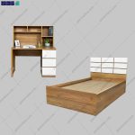 ست تخت خواب و میز تحریر مدرن مهرا