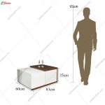 ست میز تلویزیون و جلومبلی مدرن کسرا - Image 7