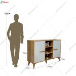 ست میز تلویزیون و کنسول آپارتمانی آیین