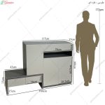 ست میز تلویزیون، جاکفشی و جلومبلی آران