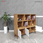 ست تخت خواب و کتابخانه مدرن ستاک