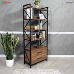 ست تخت خواب و کتابخانه فلزی آسایش