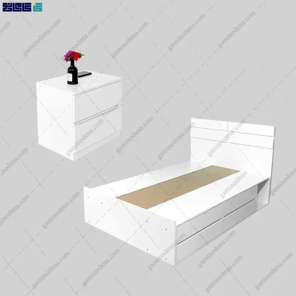 کاور محصول ست تخت خواب و پاتختی گندم