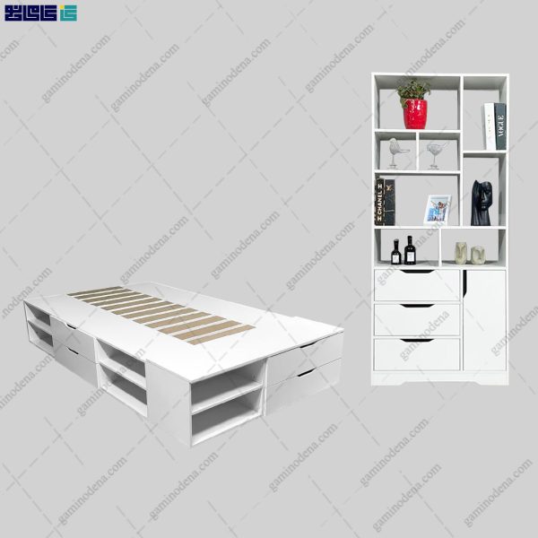 کاور ست محصولات تخت خواب و کتابخانه نورا از گامی نو