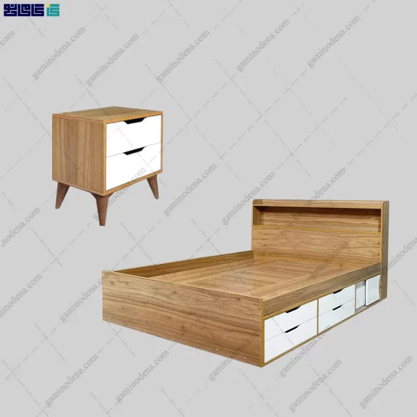 کاور محصول ست تخت خواب و پاتختی اسرا از گامی نو