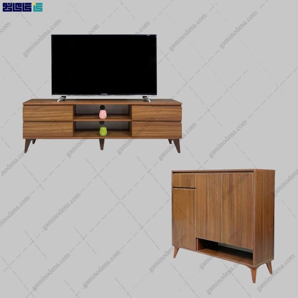 ست میز تلویزیون و جاکفشی ماهلین