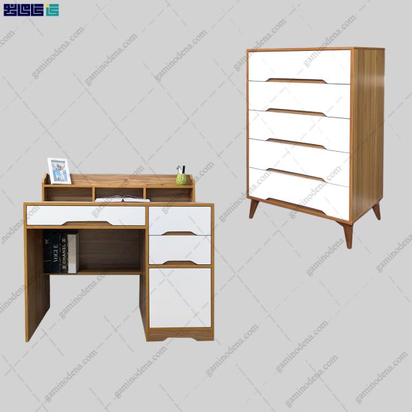 کاور اصلی ست میز تحریر و دراور آنیا از برند گامینو