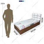 تخت خواب 120 آرامش گامی نو