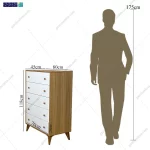 آدمک دراور 5 کشو نیلماه از برند گامینو