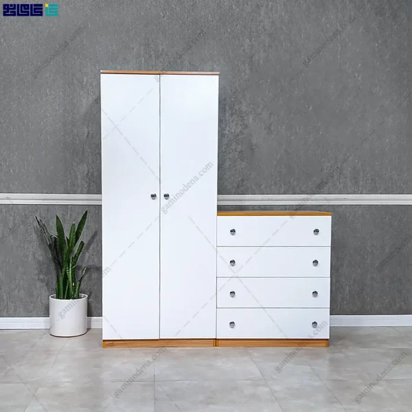 نمای اصلی کمد و دراور مدرن و کم‌جا لاله محصولی از برند گامی نو