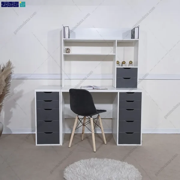 نمای اصلی از میز تحریر کتابخانه دار مدرن بامداد