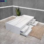 نمای اصلی تخت خواب دخترانه مدرن کایان طراحی شده در گامی نو