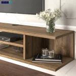 نمای گوشه میز تلویزیون دیواری مدرن و لاکچری النا