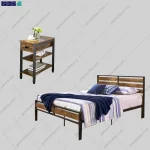 کاور اصلی محصول ست میز پاتختی و تخت خواب ستیا