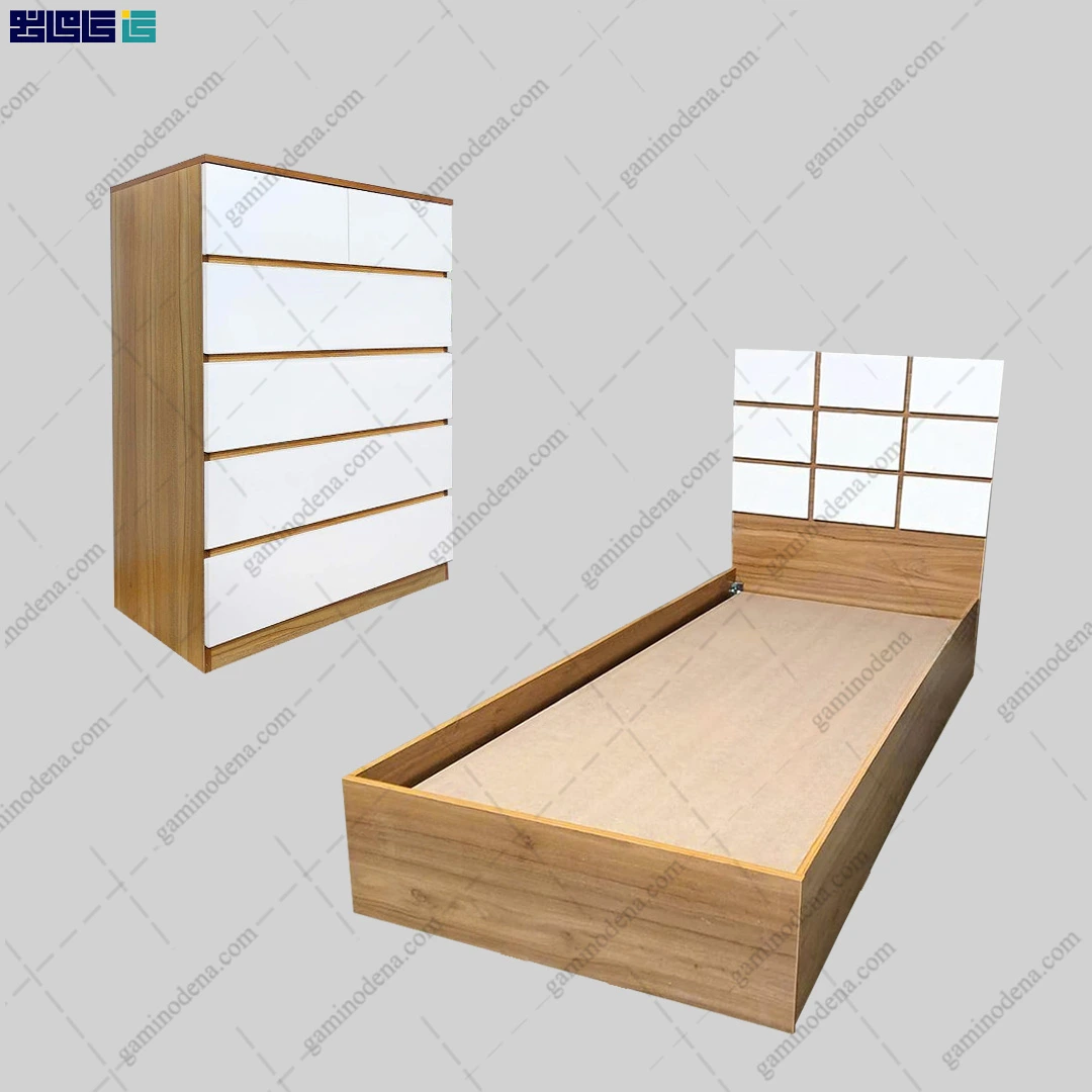 ست تخت و دراور هلن ست تخت خواب و دراور هلن از گامی نو