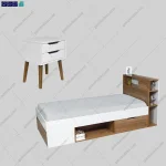 ست تخت خواب و پاتختی ماهور از برند گامینو