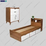 ست تخت خواب و دراور لیانا از برند گامی نو