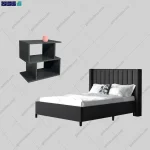 ست تخت خواب و پاتختی سوین از برند گامی نو