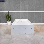 نمای روبرو پایین تخت خواب دخترانه مدرن کایان یک نفره