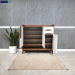 نمای درب باز کمد از جاکفشی آپارتمانی سلنا