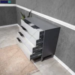 نمی کشو باز دراور 4 کشو مدرن لیام از برند گامی نو