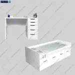 نمای اصلی ست تخت خواب و میز تحریر هلیا