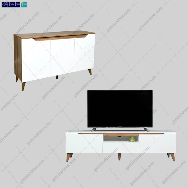 ست میز تلویزیون و کنسول طوبی از گامی نو