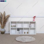 نمای افقی کتابخانه ام دی اف ساده خانگی ریوان